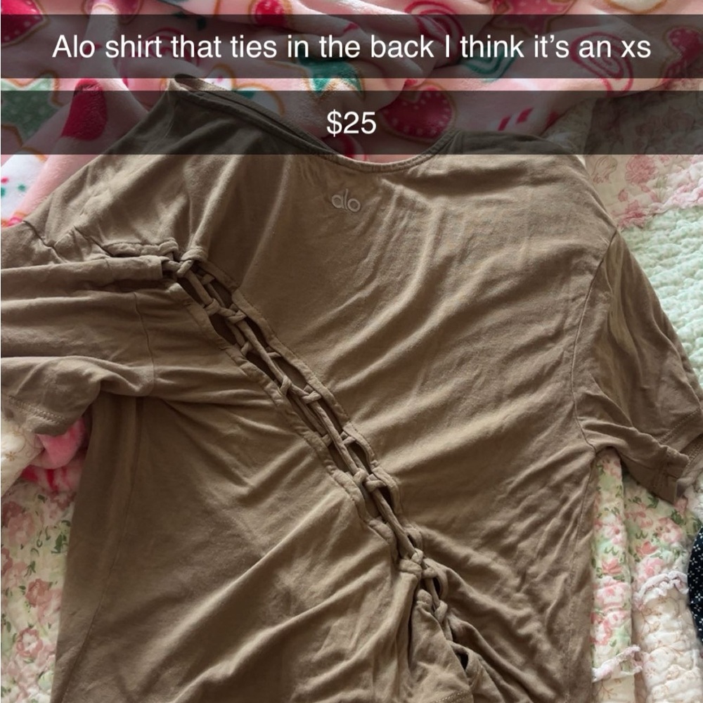 ALO Yoga Brown Tie-Back Skirt